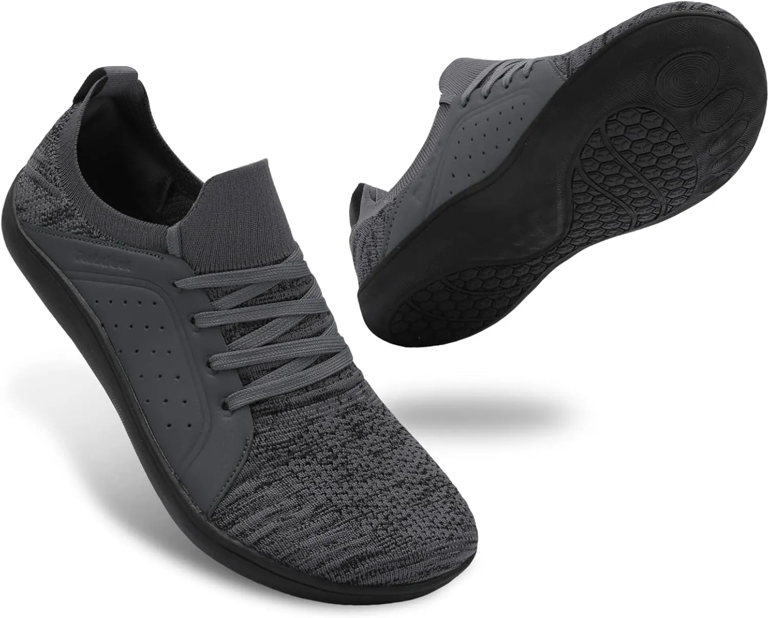 relxfeet Men's Barefoot Shoes Minimalist Cross-Trainer Shoes Wide Toe Walking Shoes Zero Drop Sole Trail Running Sneakers