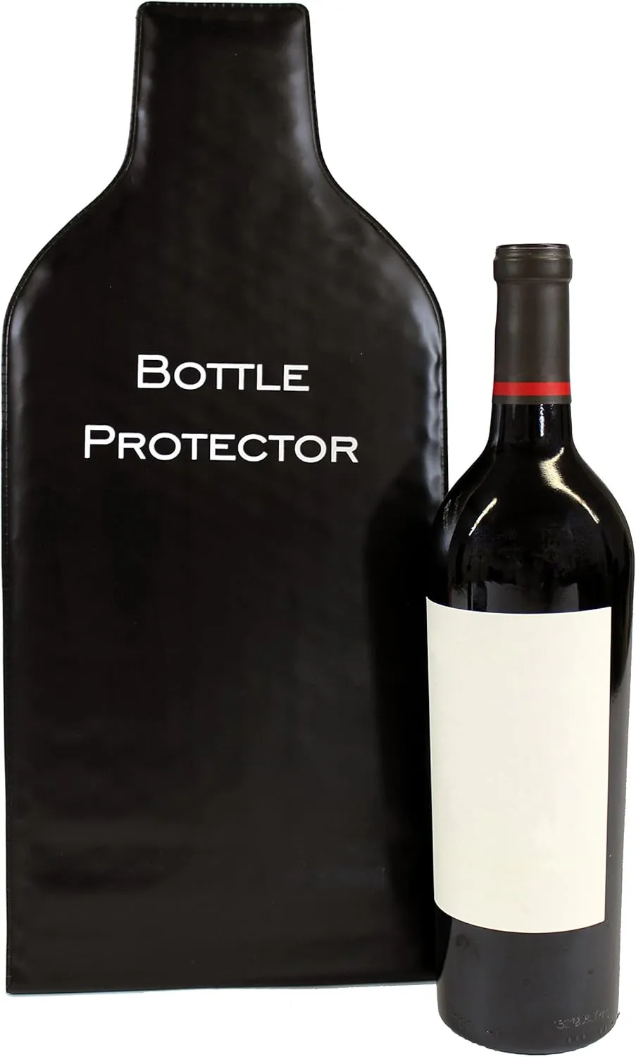 Reusable Wine Bottle Protector for Travel (4 Pack) - Wine Bags with Double Air Bubble Cushion Inner Skin and Leak Proof Exterior Ensures Safe Transportation in Luggage - Great Gift for Wine Lovers