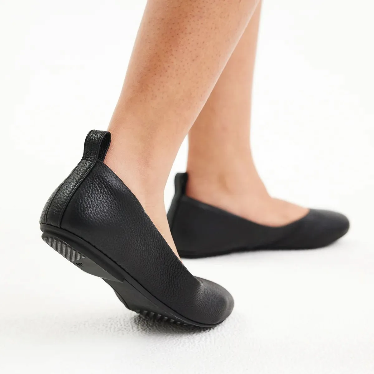 ROLLIE Ballet Flat - Black Tumble