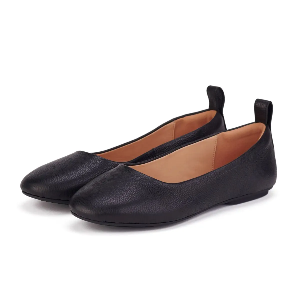 ROLLIE Ballet Flat - Black Tumble