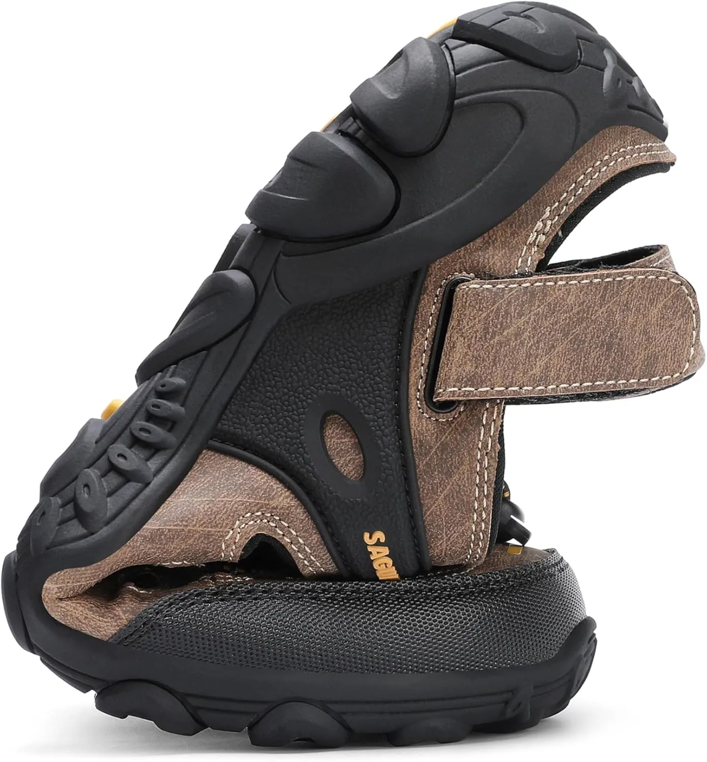 SAGUARO Men's Sport Sandals Adjustable Strap Closed Toe Outdoor Hiking Sandal Beach Water Shoes