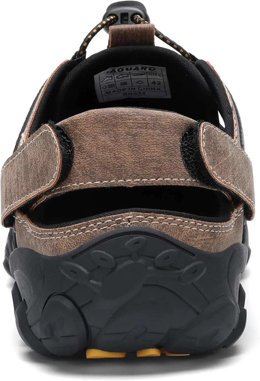 SAGUARO Men's Sport Sandals Adjustable Strap Closed Toe Outdoor Hiking Sandal Beach Water Shoes