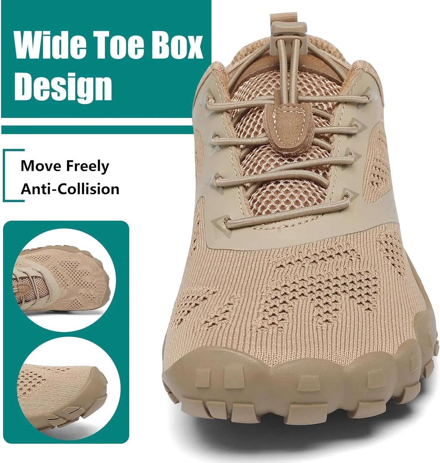 SAGUARO Womens Mens Barefoot Shoes Minimalist Trail Runner Wide Toe Box Zero Drop Outdoor Cross Training Shoe