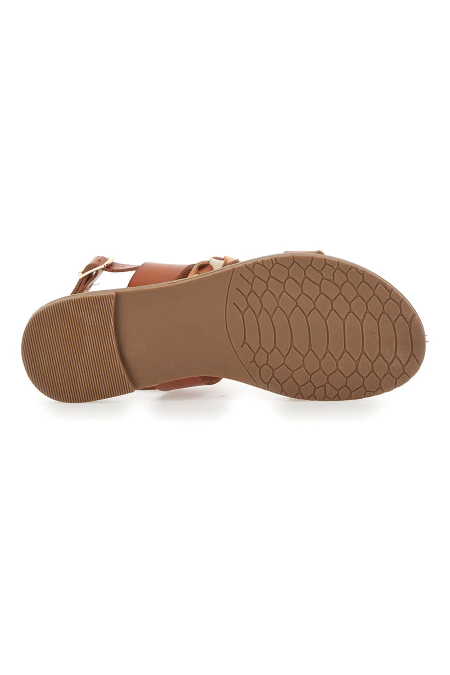 Sandali Flat Mon Dieu 601710 Cognac