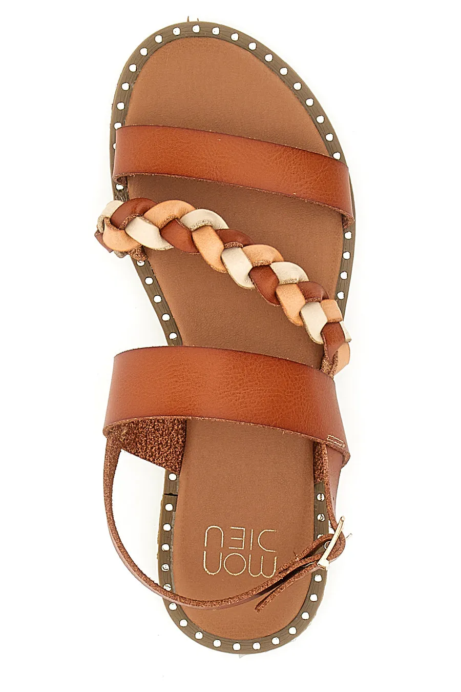 Sandali Flat Mon Dieu 601710 Cognac