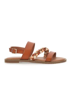 Sandali Flat Mon Dieu 601710 Cognac