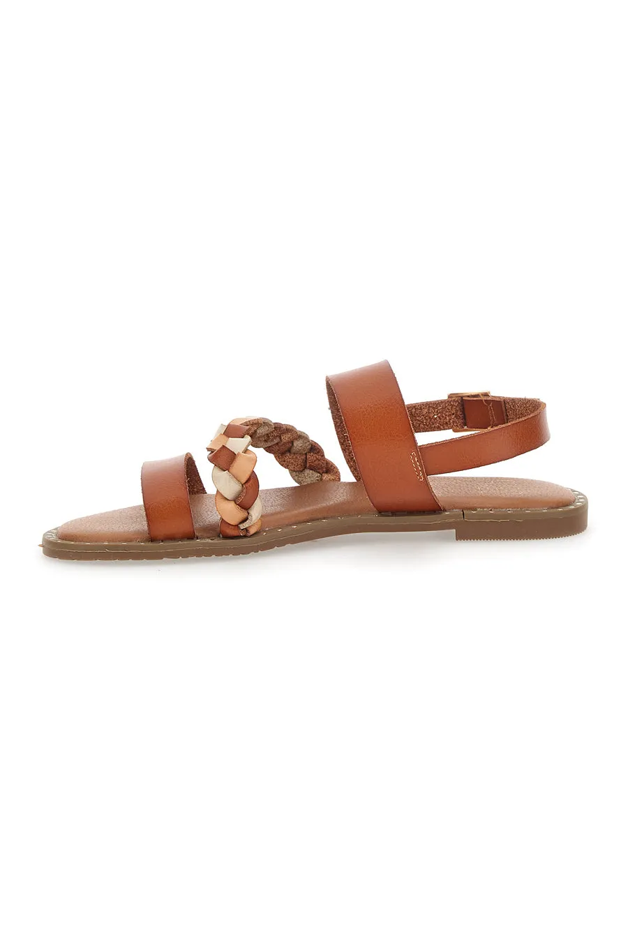Sandali Flat Mon Dieu 601710 Cognac
