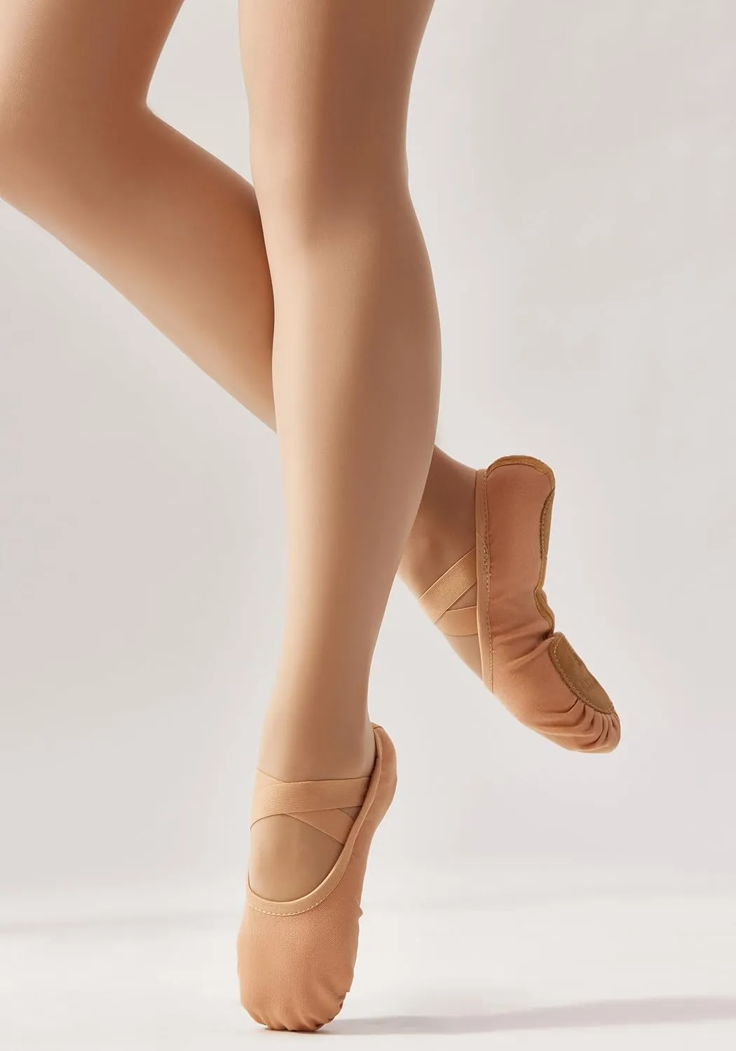 SANGEESON Women's Ballet Shoes Stretch Canvas Dance Slippers
