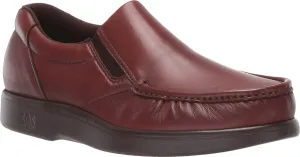 SAS Men's Side Gore Moc Toe Slip On Antique Tan Leather/Stretch Gore 7 W