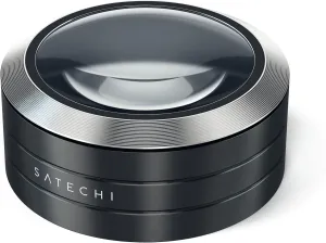 Satechi ReadMate LED Desktop Magnifier with up to 5X Magnification - Carrying Case Included (Black)