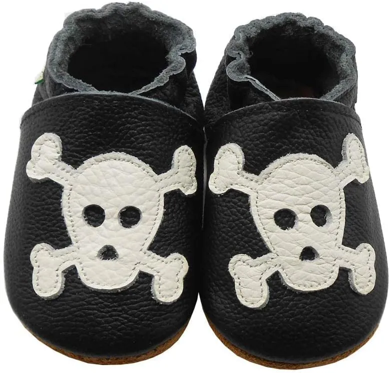 SAYOYO Baby Shoes Soft Leather Sole Infant Toddler Prewalker Shoes