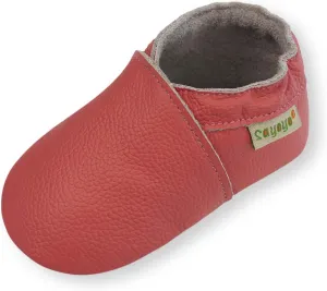 SAYOYO Baby Soft Sole Prewalkers Baby Toddler Shoes Leather Infant Shoes Dark Grey