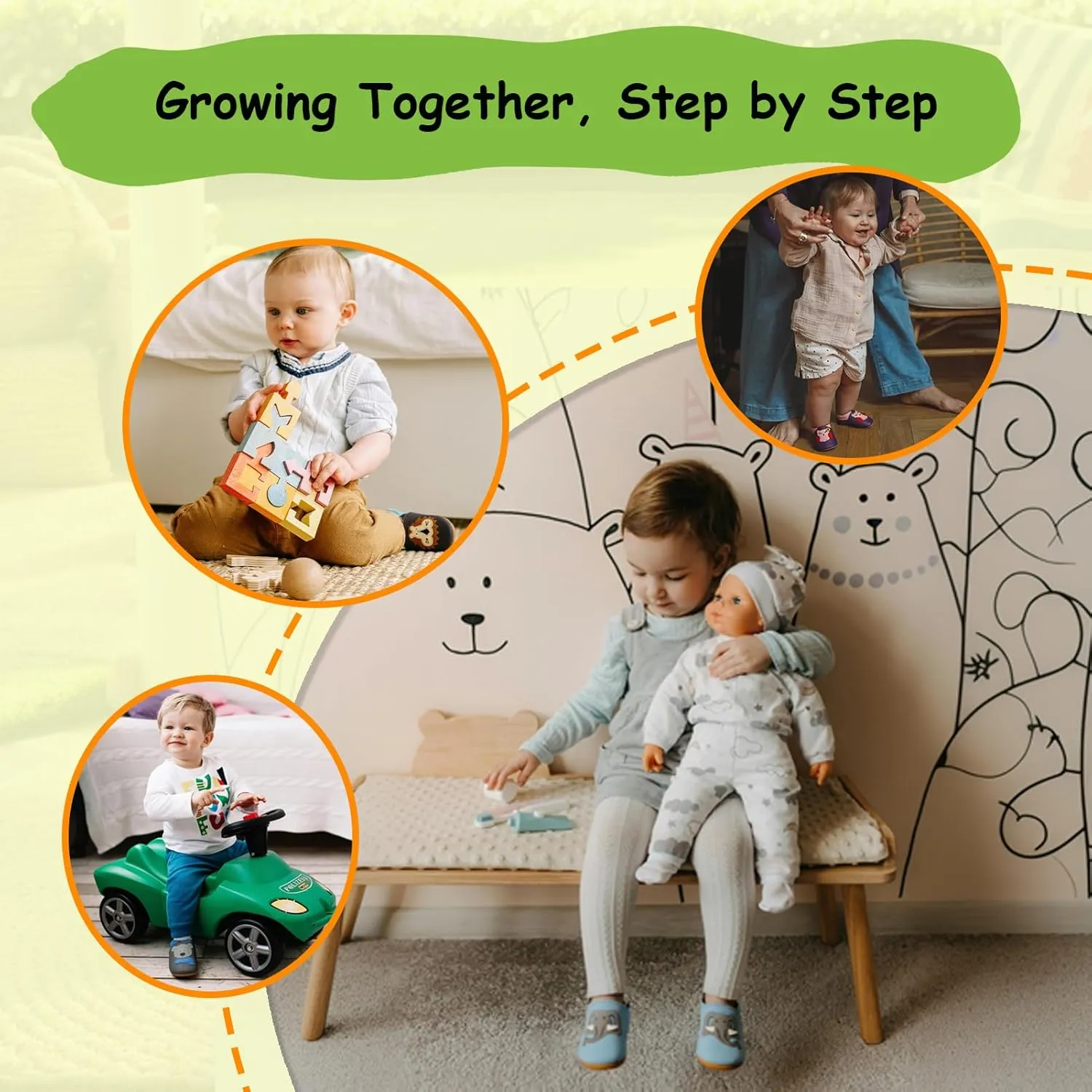 SAYOYO Baby Soft Sole Prewalkers Skid-Resistant Baby Toddler Shoes Infant Moccasins