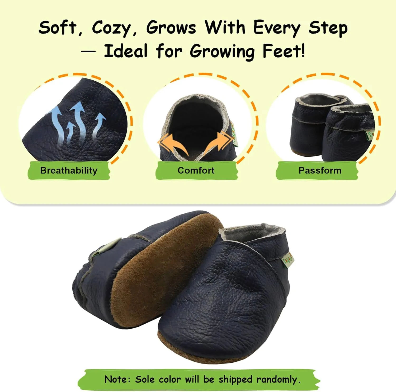 SAYOYO Baby Soft Sole Prewalkers Skid-Resistant Baby Toddler Shoes Infant Moccasins