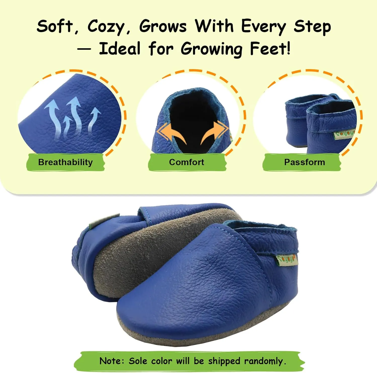 SAYOYO Baby Soft Sole Prewalkers Skid-Resistant Baby Toddler Shoes Infant Moccasins