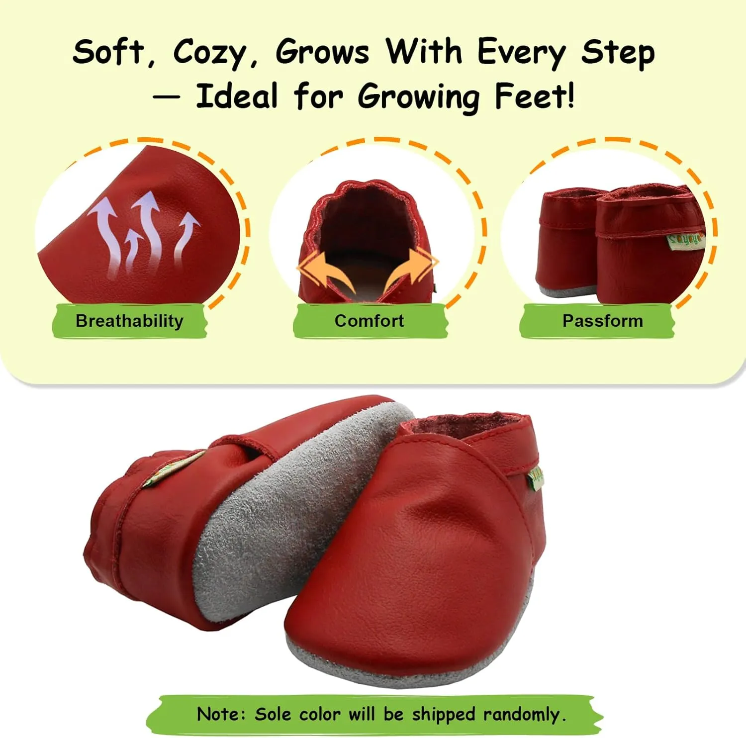 SAYOYO Baby Soft Sole Prewalkers Skid-Resistant Baby Toddler Shoes Infant Moccasins