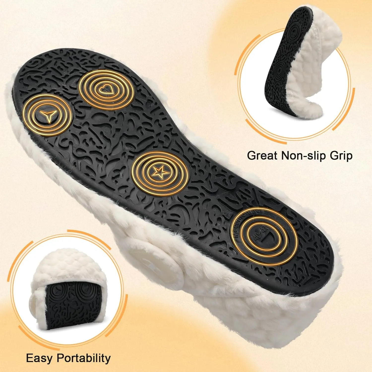 Scurtain Comfy House Slippers for Women Men Wide Diabetic Sock Slippers Soft Slip On Slippers Cozy Barefoot House Shoes