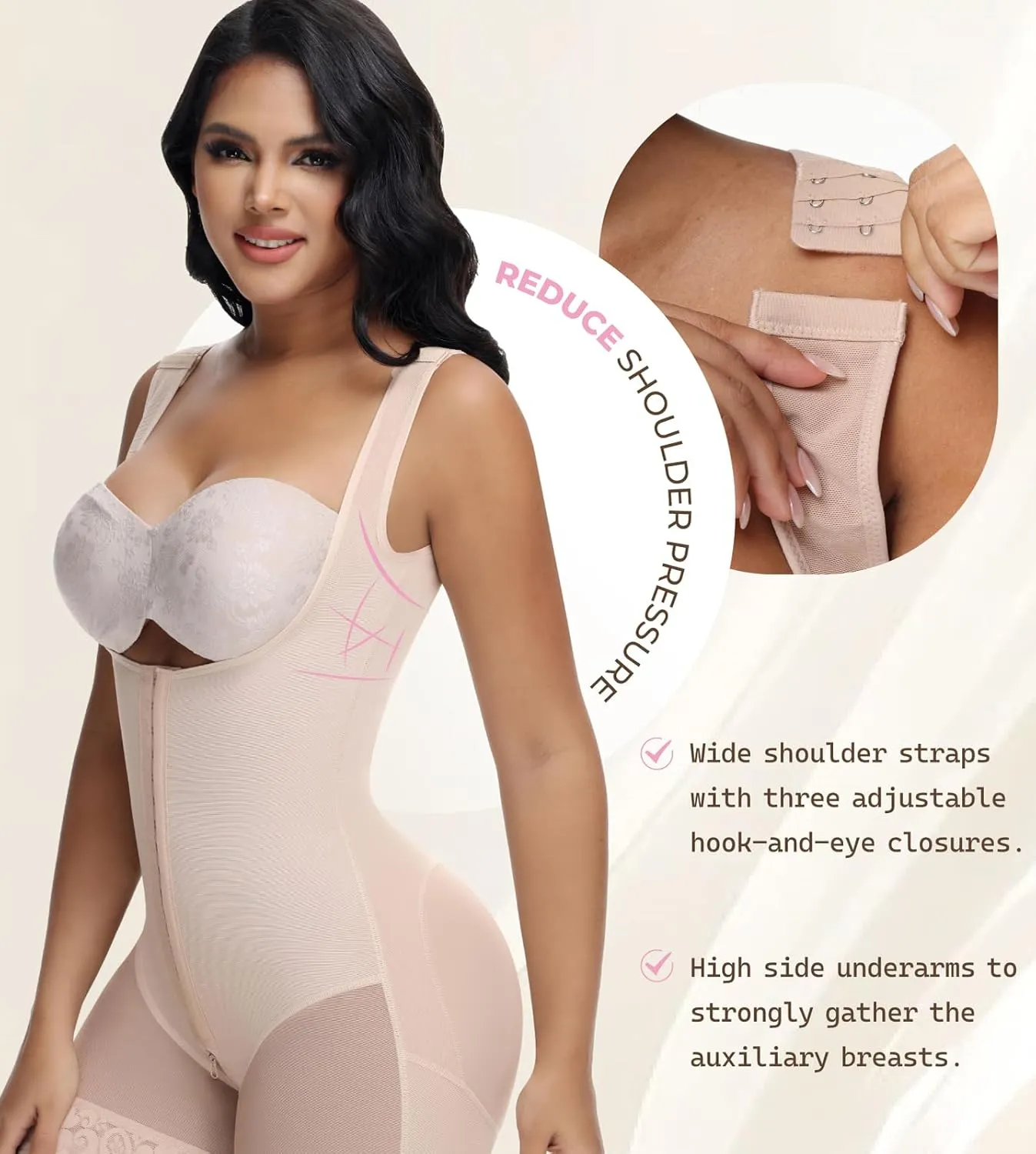 SHAPSHE Fajas Colombianas Shapewear Tummy Control Post Surgery Compression Garment Butt Lifter Body Shaper Stage 2 Bbl
