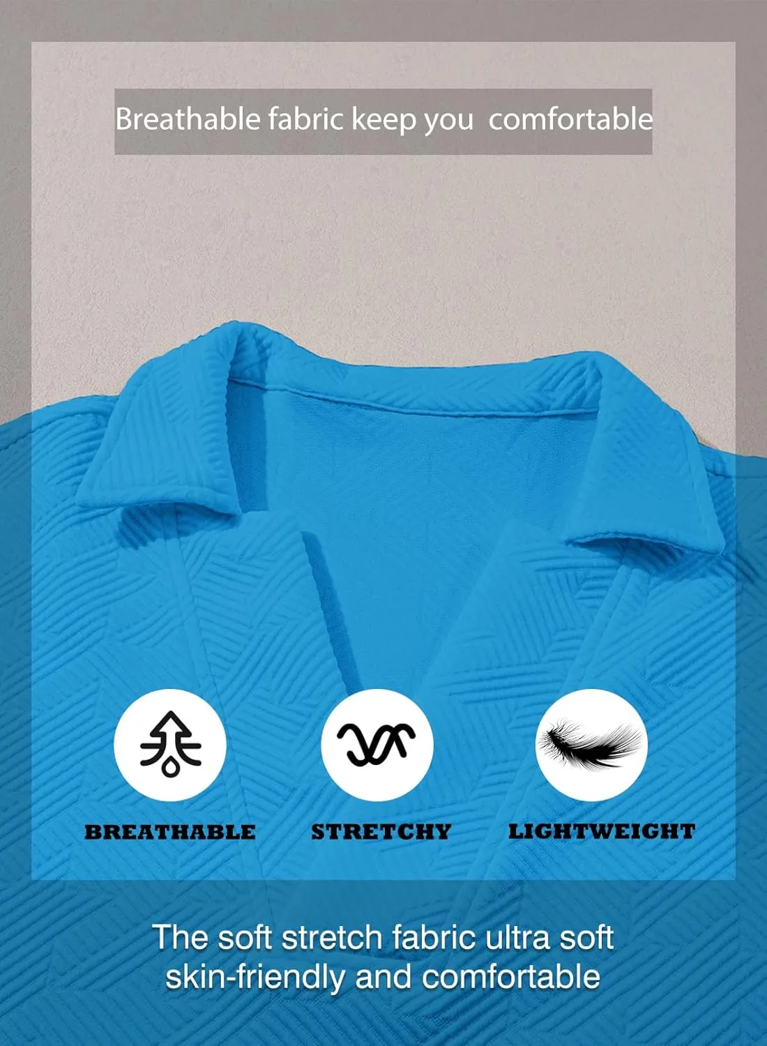 SHEWIN Women's Polo Shirts Casual Collared V Neck Short Sleeve T Shirt Tunic Tops Loose Fit