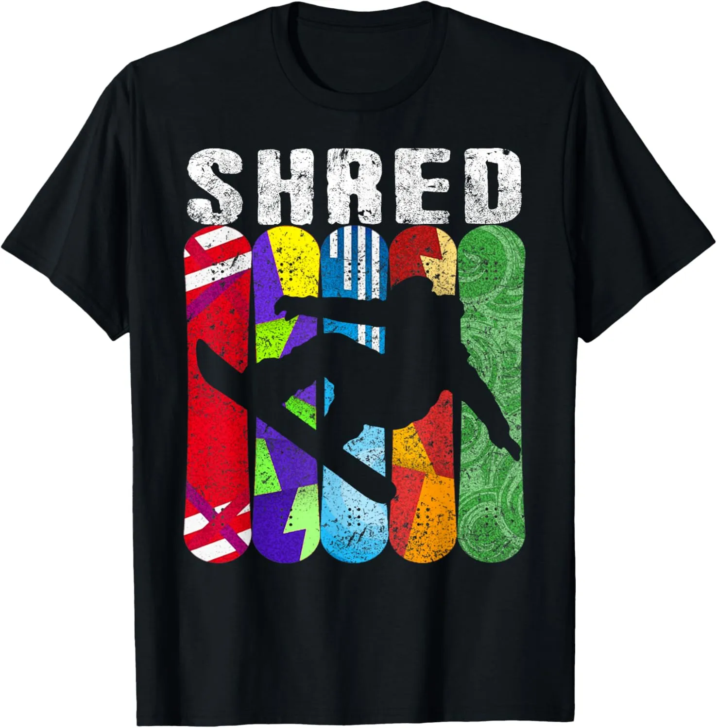 SHRED Snowboard TShirt Snowboarding Rider Gift Tee Shirt T-Shirt