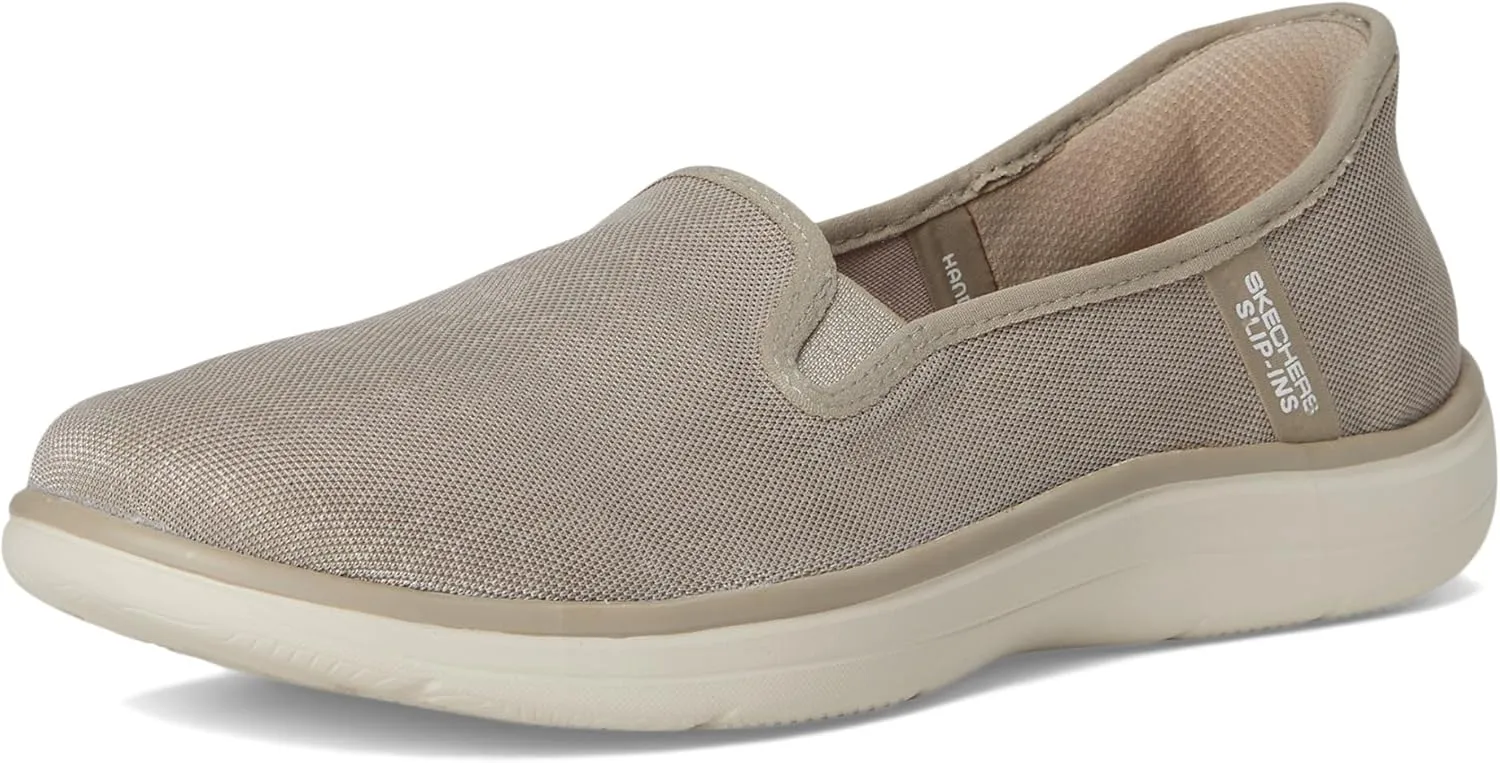 Skechers Women's On-The-go Flex-Radiant Snake Print Skimmer Hands Free Slip-ins Loafer Flat
