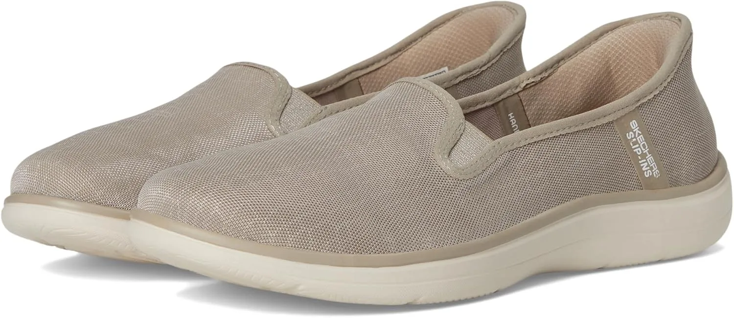Skechers Women's On-The-go Flex-Radiant Snake Print Skimmer Hands Free Slip-ins Loafer Flat