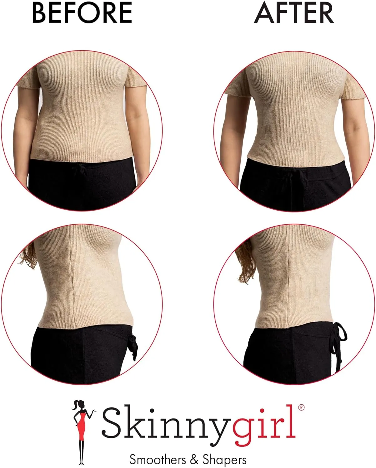 Skinnygirl Women's Seamless Shaping Tummy Control Corset Waist Trainer
