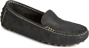 Sperry Ladies Footwear Women's Port Driving MOC Moccasin, Black Leather, 9