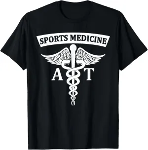 Sports Medicine Athletic Trainer AT Medical Symbol Caduceus T-Shirt