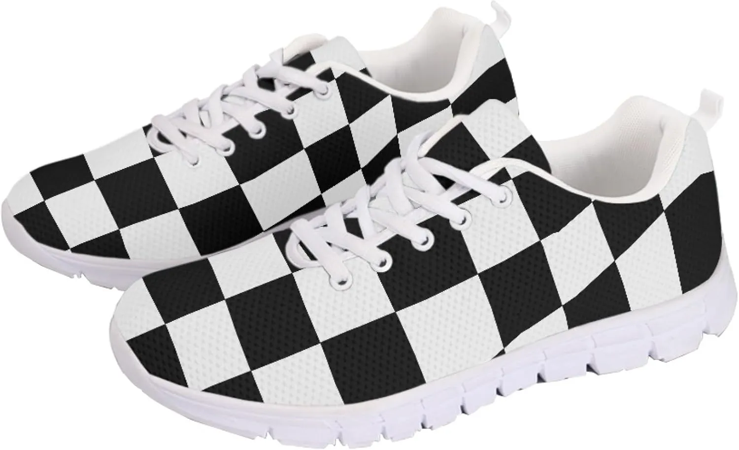 Sports Trainer Running Shoes for Women Causal Travel Sneaker Walking Low Heel Lace up Breathable Flexible Shoe
