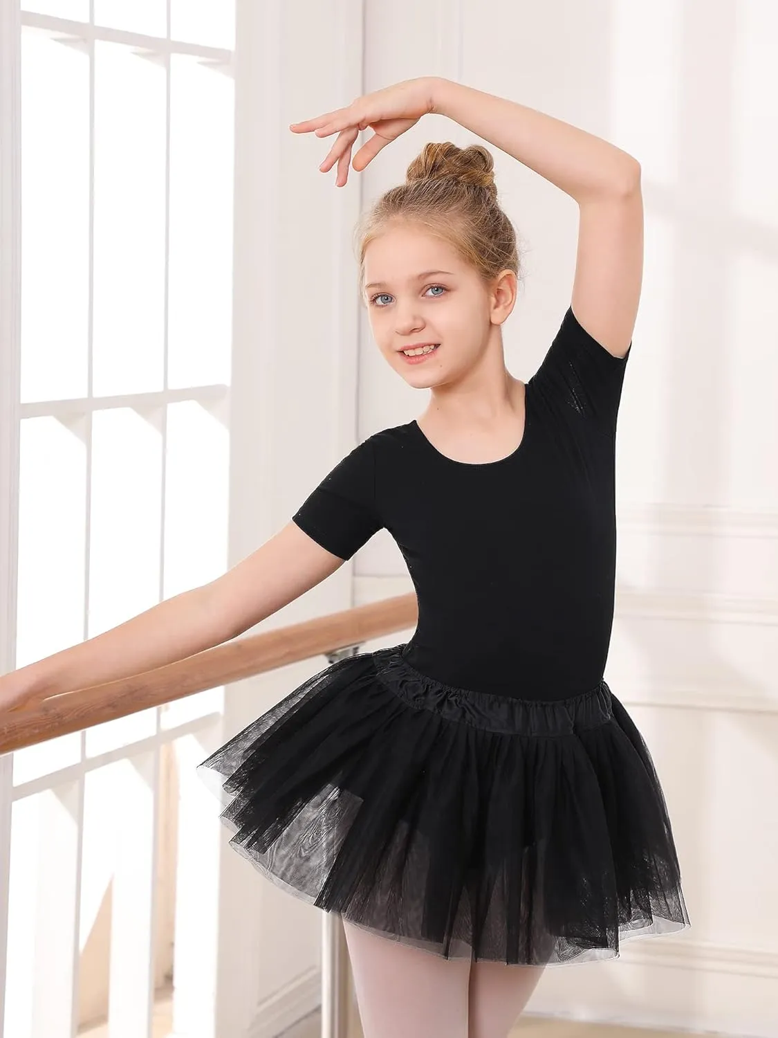 Stelle Girls Ballet Leotards Toddler Dance Outfit Combo with Pull on Skirt and Tights (Toddler/Little Kid/Big Kid)