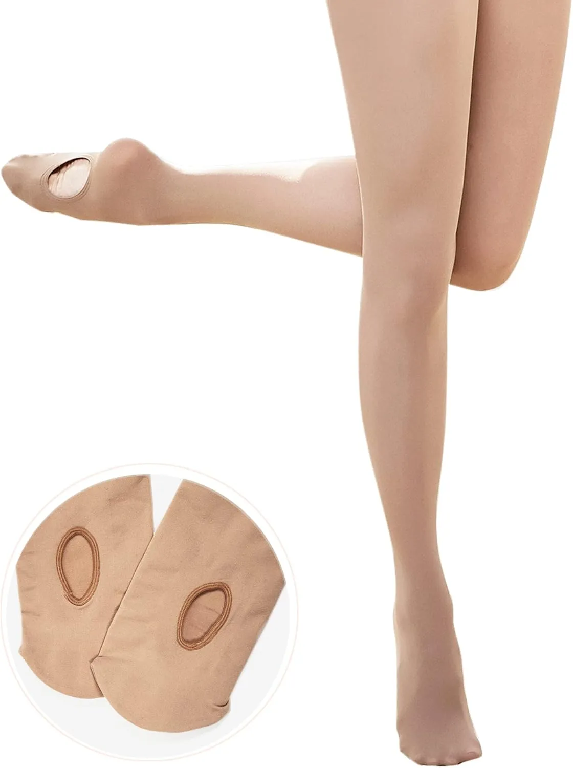 Stelle Girls Women Ballet Dance Convertible Tights Ultra Soft Pro Transition Tights