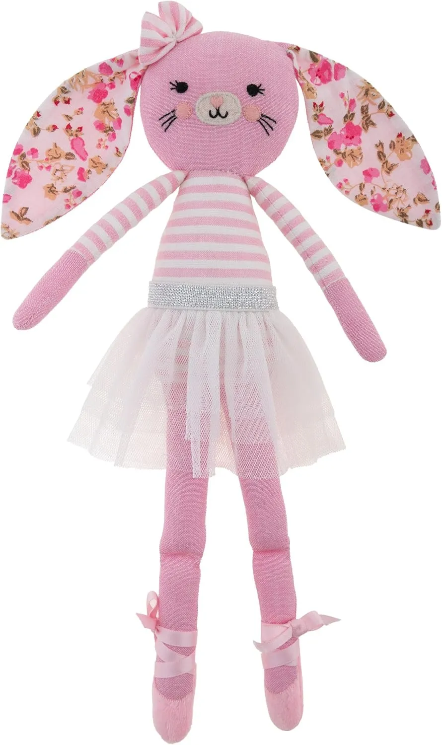 Stephen Joseph, Tiny Dancers Stuffed Doll for Child or Toddler, Toy Room or Kids Bedroom Decor, Fancy Friends Stuffed Animals for Girls & Boys, Blaire Bunny