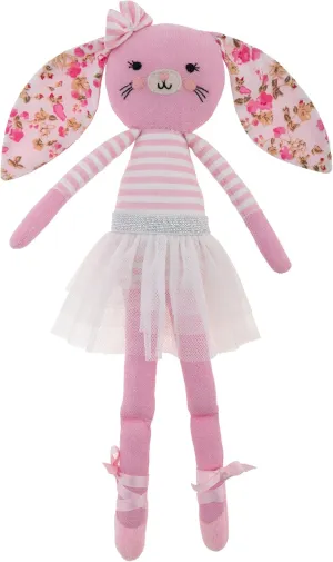 Stephen Joseph, Tiny Dancers Stuffed Doll for Child or Toddler, Toy Room or Kids Bedroom Decor, Fancy Friends Stuffed Animals for Girls & Boys, Blaire Bunny