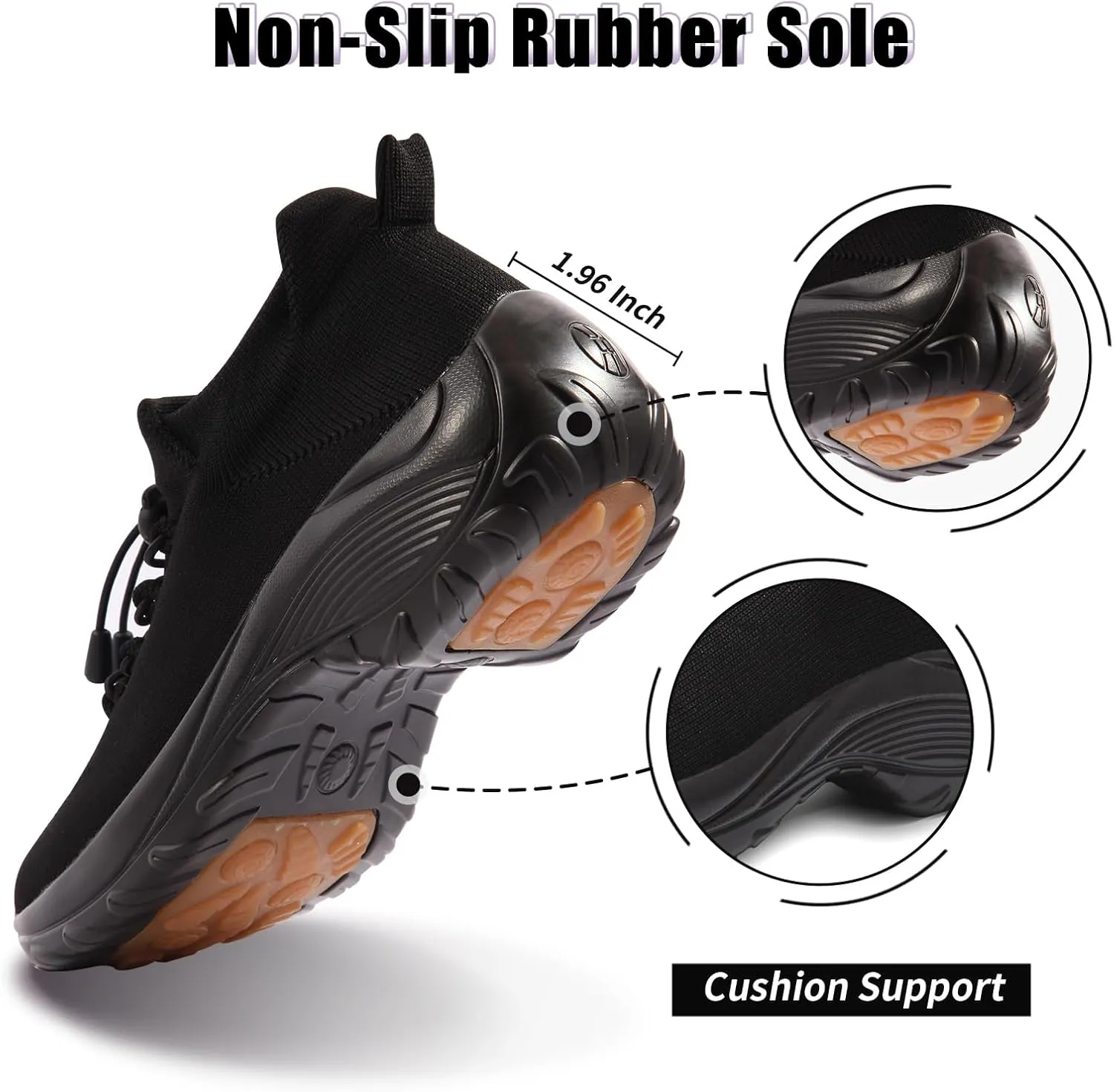 STUNAHOME Orthopedic Sneakers Breathable Women Walking Shoes Slip on Trainers Women's Comfortable Casual Ladies Athletic Shoe Thick Bottom