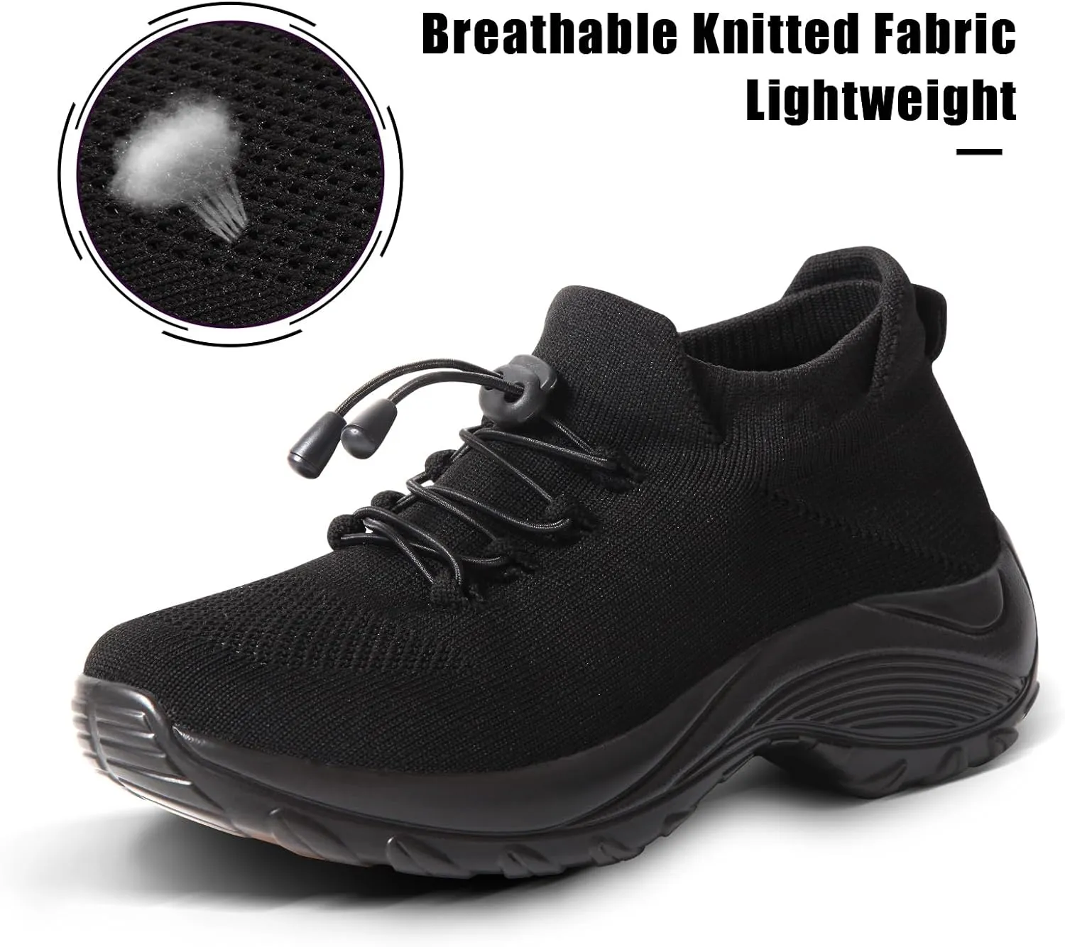 STUNAHOME Orthopedic Sneakers Breathable Women Walking Shoes Slip on Trainers Women's Comfortable Casual Ladies Athletic Shoe Thick Bottom