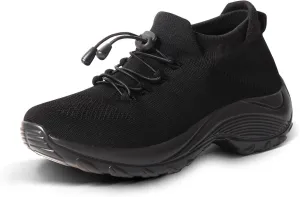 STUNAHOME Orthopedic Sneakers Breathable Women Walking Shoes Slip on Trainers Women's Comfortable Casual Ladies Athletic Shoe Thick Bottom