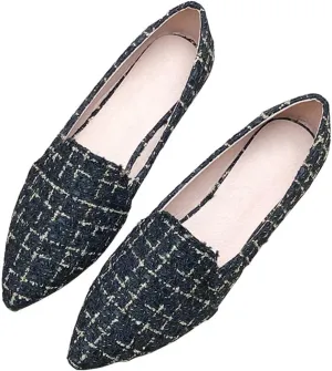 Stunner Women's Flats Comfortable Pointed Toe Slip On Ballet Flats Soft Faux Suede Dress Flat Shoes