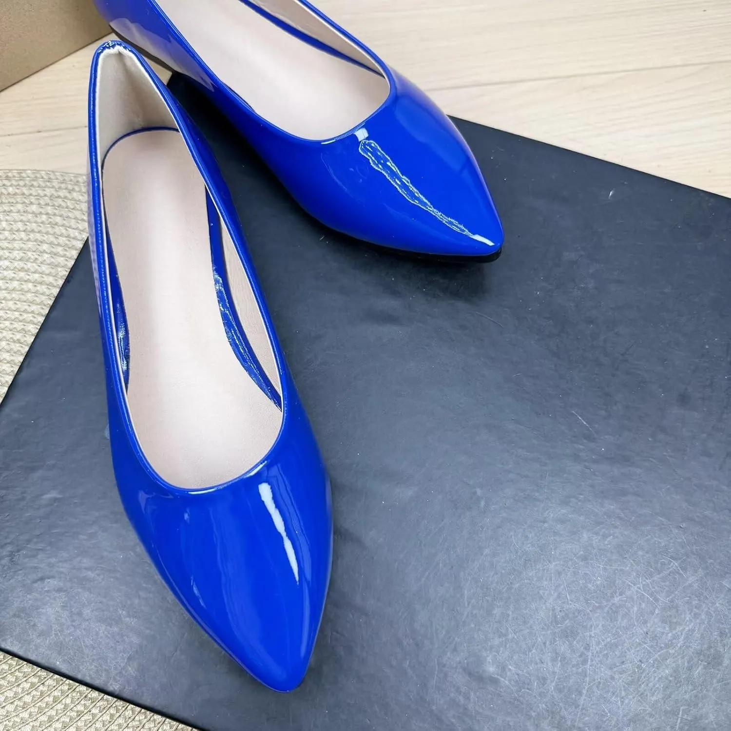 Stunner Women's Flats Fashion Pointed Toe Flats Comfortable Ballet Flats Solid Casual Slip On Flats