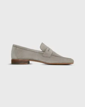 Summer Penny Loafer in Grey Suede