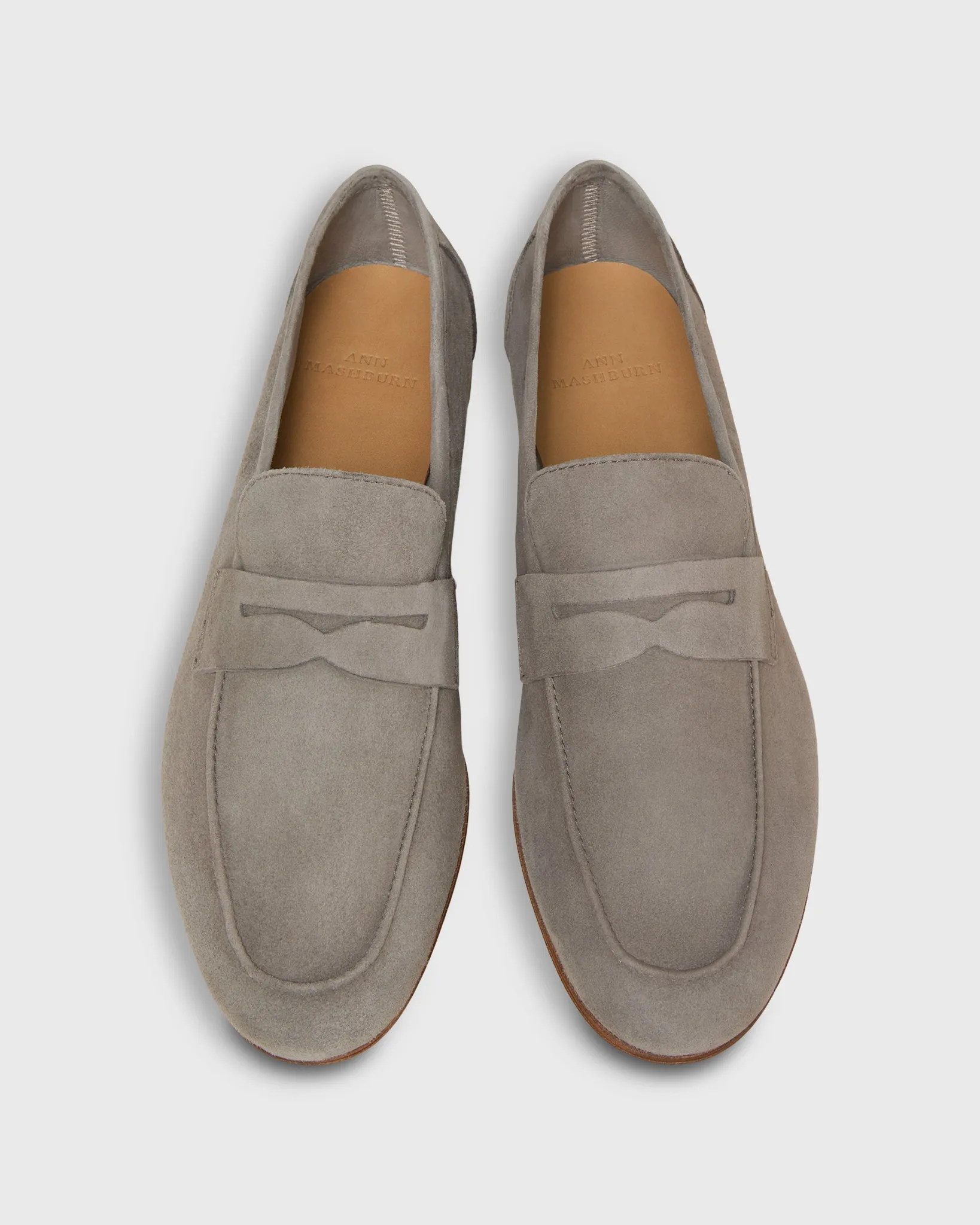 Summer Penny Loafer in Grey Suede