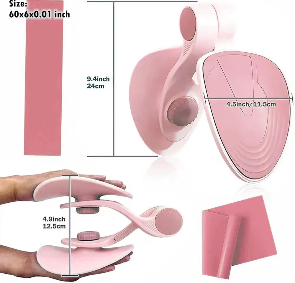 Thigh Master Inner Thigh Toner, Upgraded Pelvic Floor Trainer Kegel Exerciser for Women, Postpartum Rehabilitation, Pelvic Floor Strenghener Trainer, Thigh Trimmer Workout, Toner Fitness