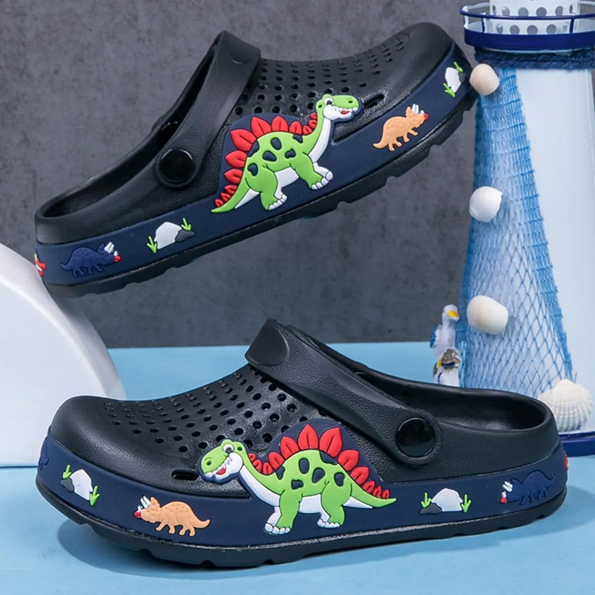 Toddler Boys Girls Buckle Sandals Comfort Close Toe Sandal,Slipper for Kid with Adjustable Heel strap