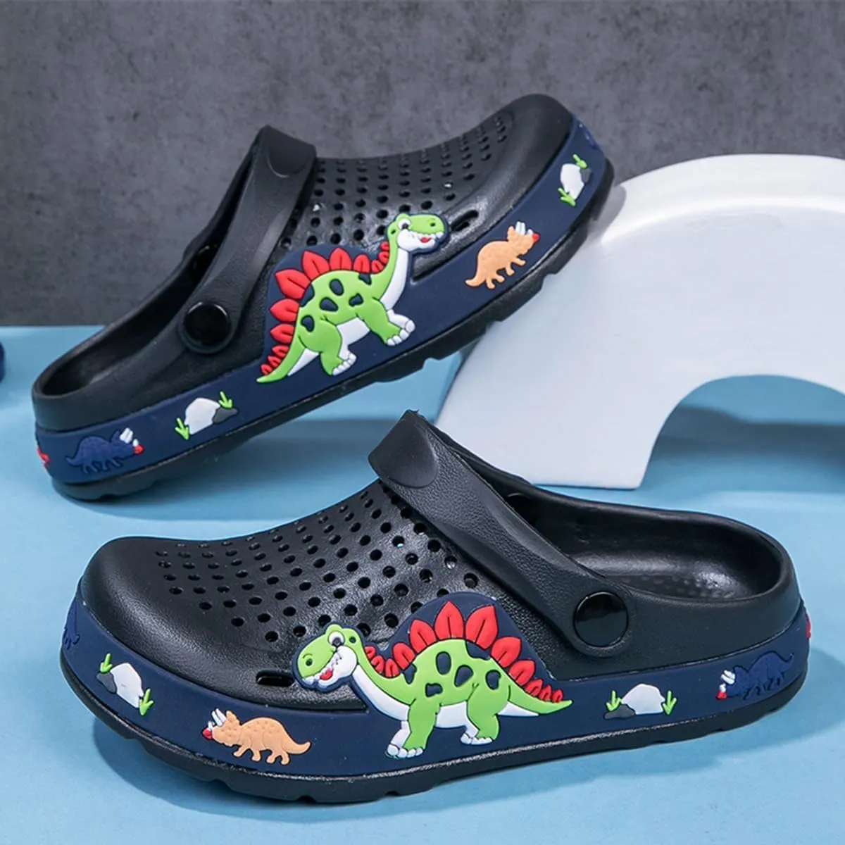 Toddler Boys Girls Buckle Sandals Comfort Close Toe Sandal,Slipper for Kid with Adjustable Heel strap