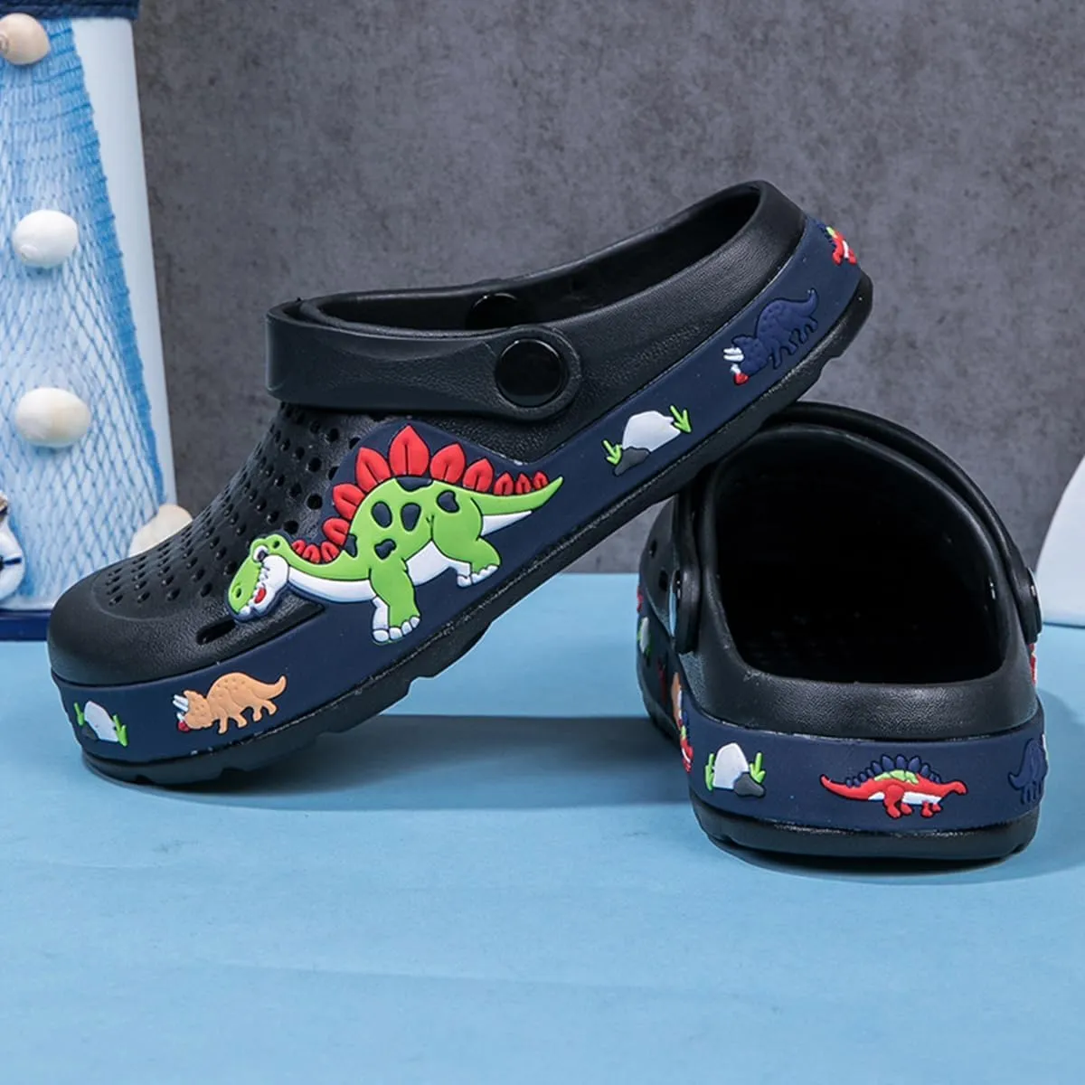Toddler Boys Girls Buckle Sandals Comfort Close Toe Sandal,Slipper for Kid with Adjustable Heel strap