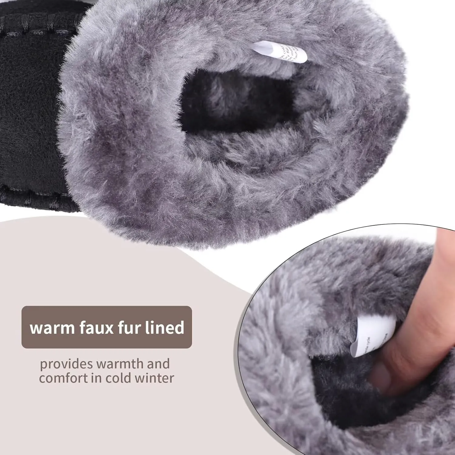 Toddler Kids House Shoes Slippers with Memory Foam Fuzzy and Warm Cozy Comfort Fleece Clog Slip On Sole Protection for Boys Girls Indoor Outdoor