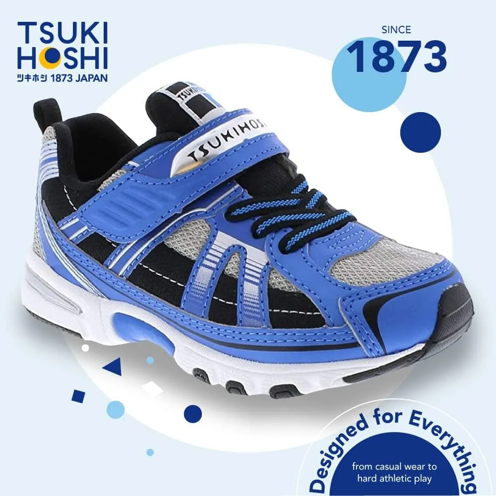 TSUKIHOSHI Storm Baby and Toddler Shoes - Strap-Closure Machine-Washable Baby Shoes with Wide Toe Box & Slip-Resistant, Non-Marking Outsoles