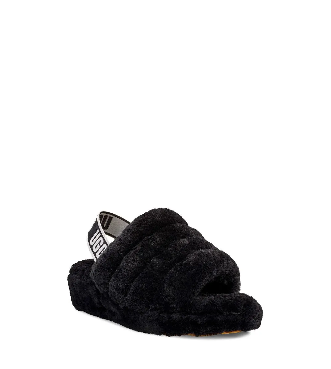 Ugg Black Fluff Yeah Slide Women's Shoes 1095119-BLK