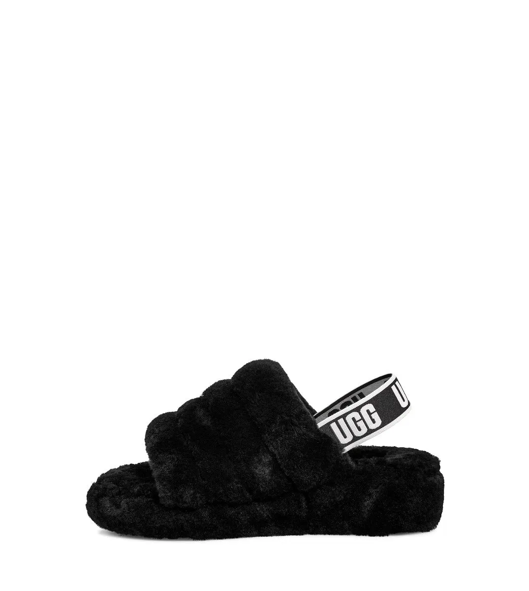 Ugg Black Fluff Yeah Slide Women's Shoes 1095119-BLK