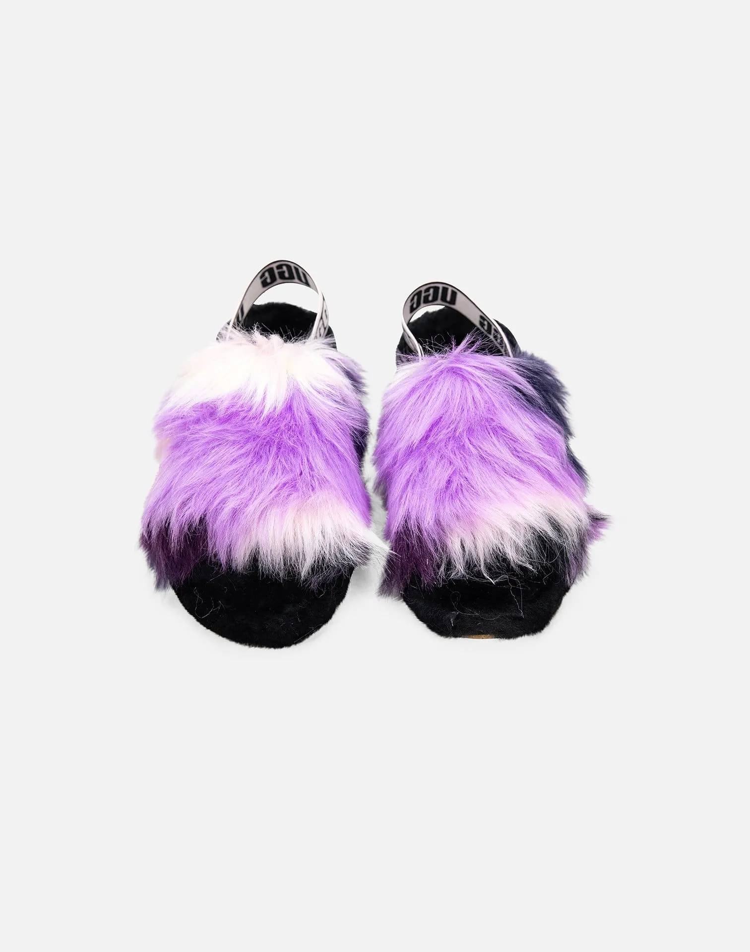 UGG Fluff Yeah Logo Tie-Dye Slides